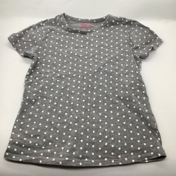 Epic Threads Baby Girls Polka Dot T-Shirt Gray/White Size Small - Picture 1 of 7
